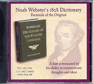 American Dictionary Of The English Language Noah Webster 1828 Cd